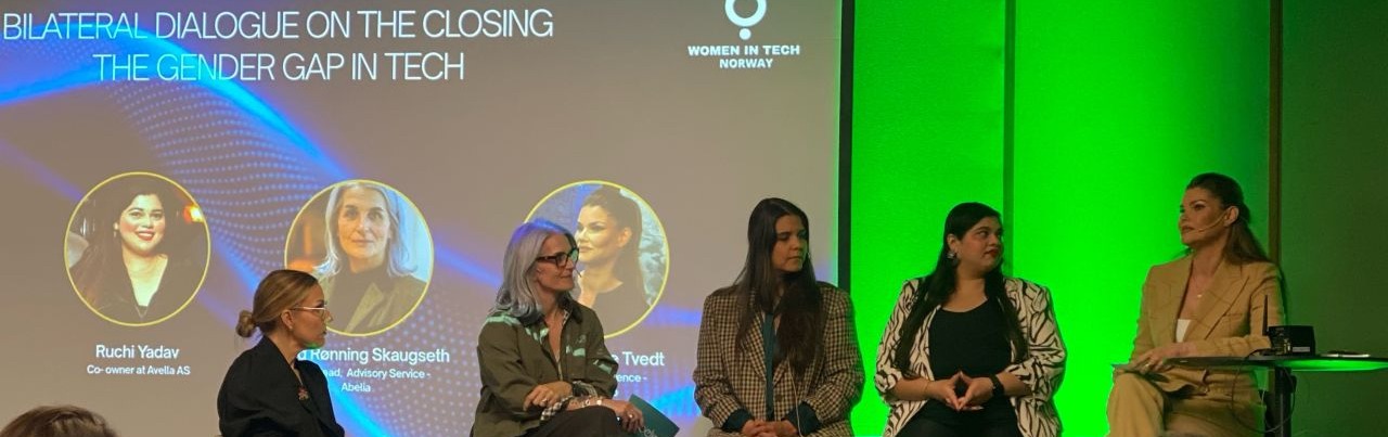 Panel discussion at Women in Tech Norway — The Gender Gap in Tech
