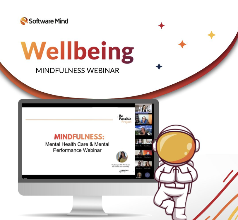 Mindfulness webinar presentation featuring Gabriela